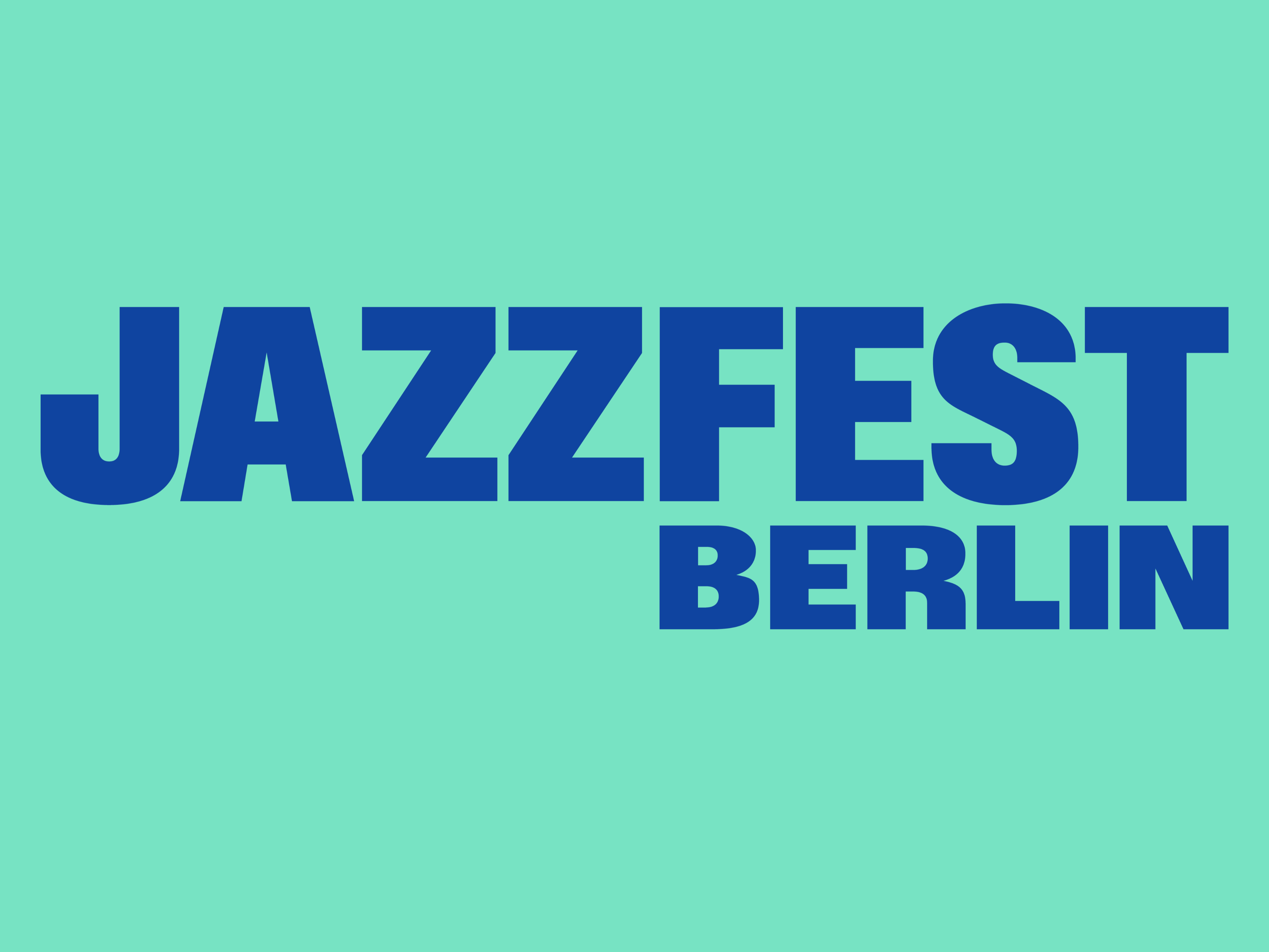 Key visual Jazzfest Berlin 2024